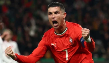 Cristiano Ronaldo cries as Portugal secures a second UEFA Nations League championship in a penalty shootout victory against Spain.